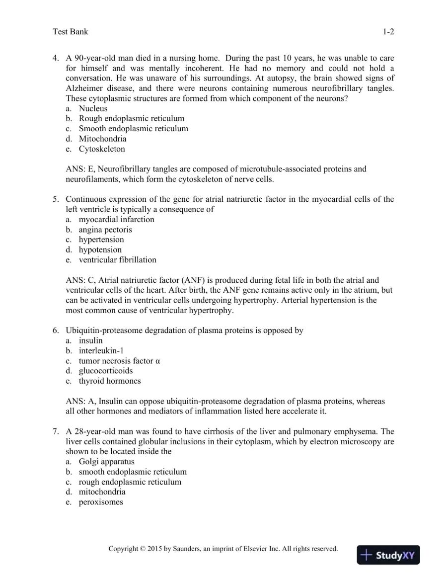 Robbins and Cotran Pathologic Basis of Disease (Robbins Pathology) 9th Edition Test Bank, page 3