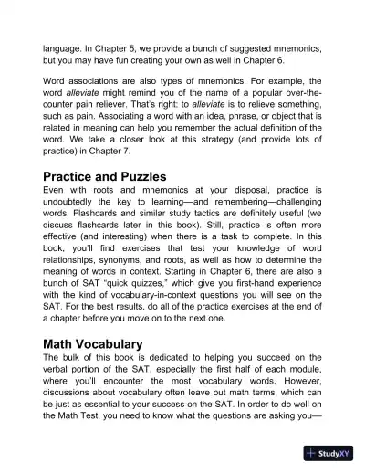 SAT Power Vocab : A Complete Guide to Vocabulary Skills and Strategies for the SAT (2024) - Page 21 preview image