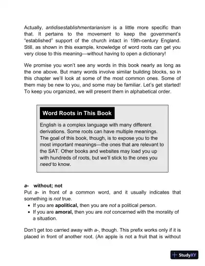 SAT Power Vocab : A Complete Guide to Vocabulary Skills and Strategies for the SAT (2024) - Page 28 preview image