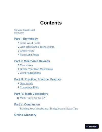 SAT Power Vocab : A Complete Guide to Vocabulary Skills and Strategies for the SAT (2024) - Page 7 preview image