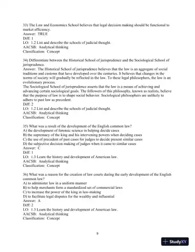 Test Bank for Business Law, 10th Edition - Page 10 preview image