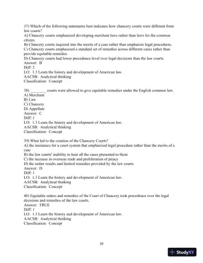 Test Bank for Business Law, 10th Edition - Page 11 preview image