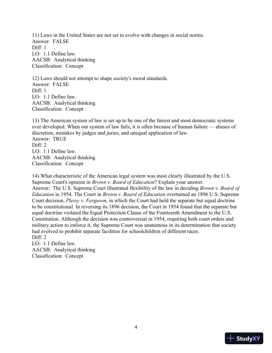 Test Bank for Business Law, 10th Edition, page 5
