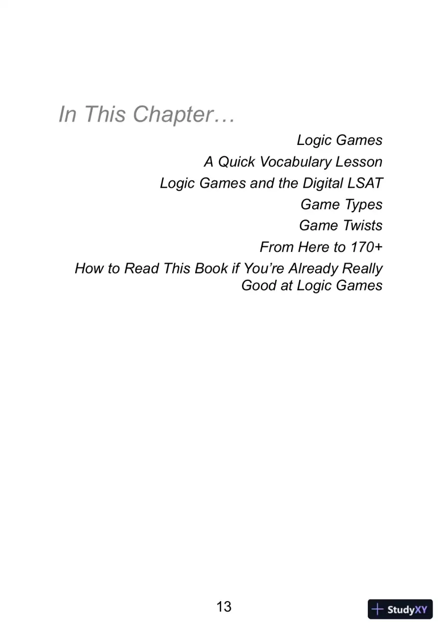 LSAT Logic Games (Manhattan Prep LSAT Strategy Guides) (2020), page 15