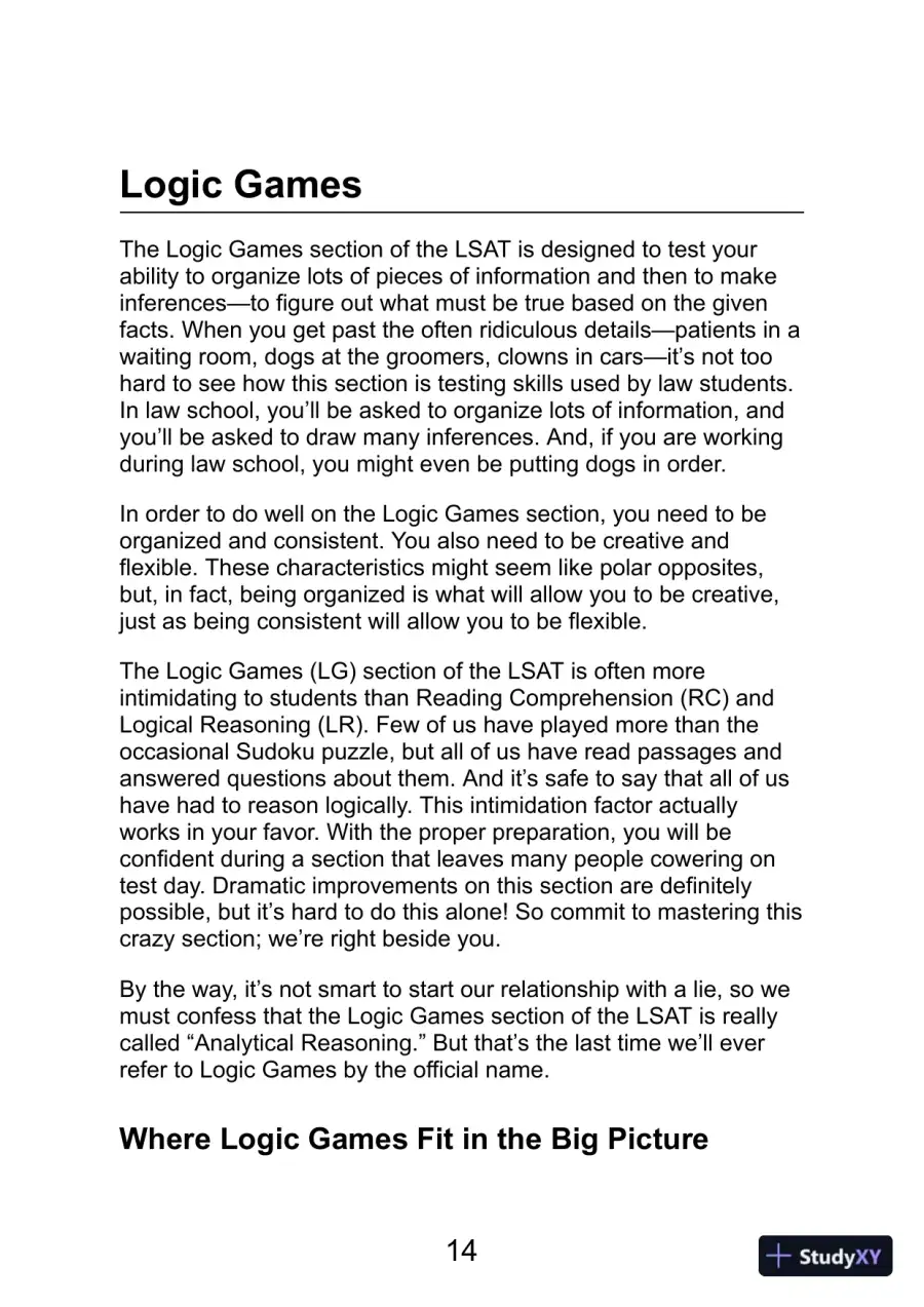 LSAT Logic Games (Manhattan Prep LSAT Strategy Guides) (2020), page 16