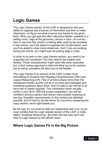 LSAT Logic Games (Manhattan Prep LSAT Strategy Guides) (2020) - Page 16 preview image