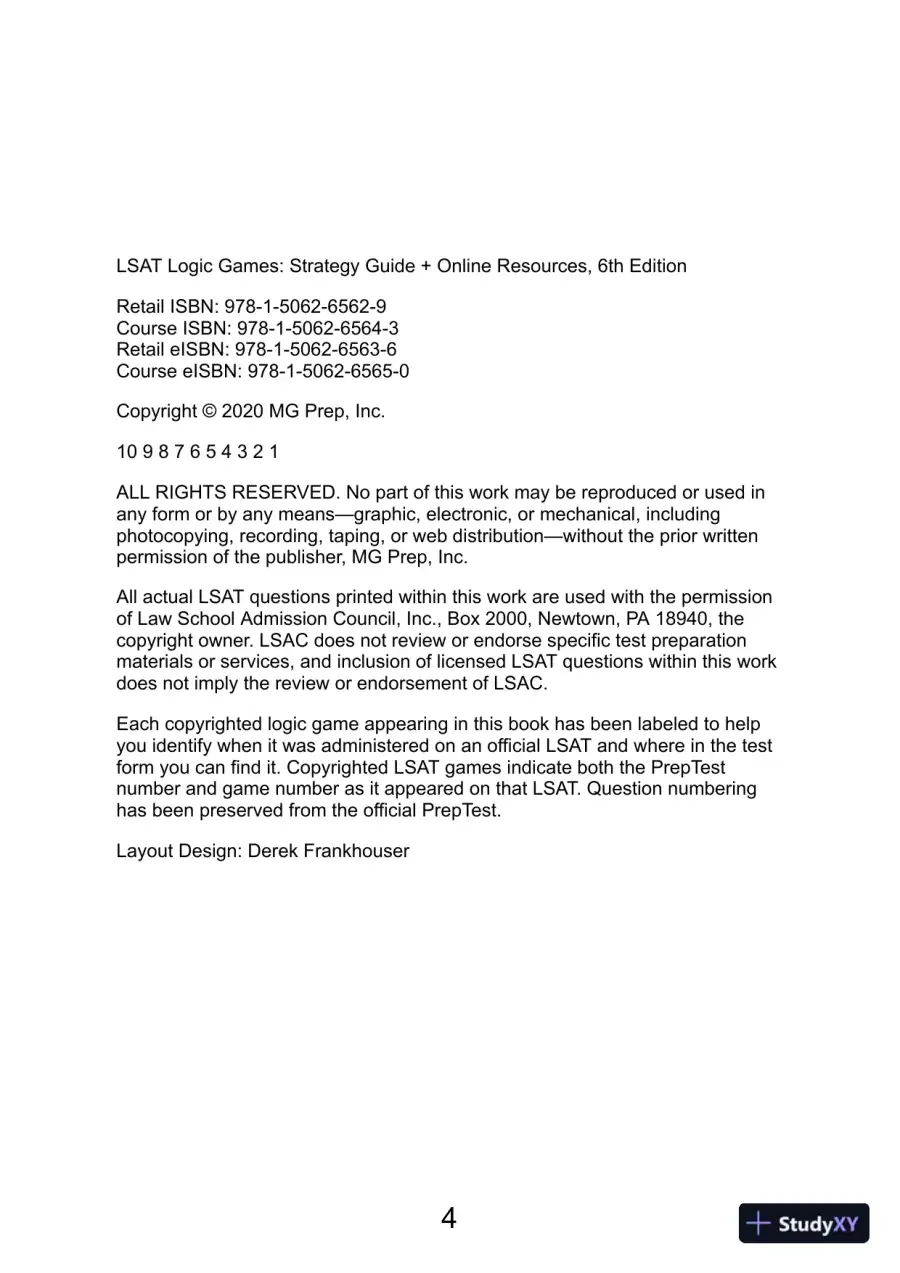 LSAT Logic Games (Manhattan Prep LSAT Strategy Guides) (2020), page 6