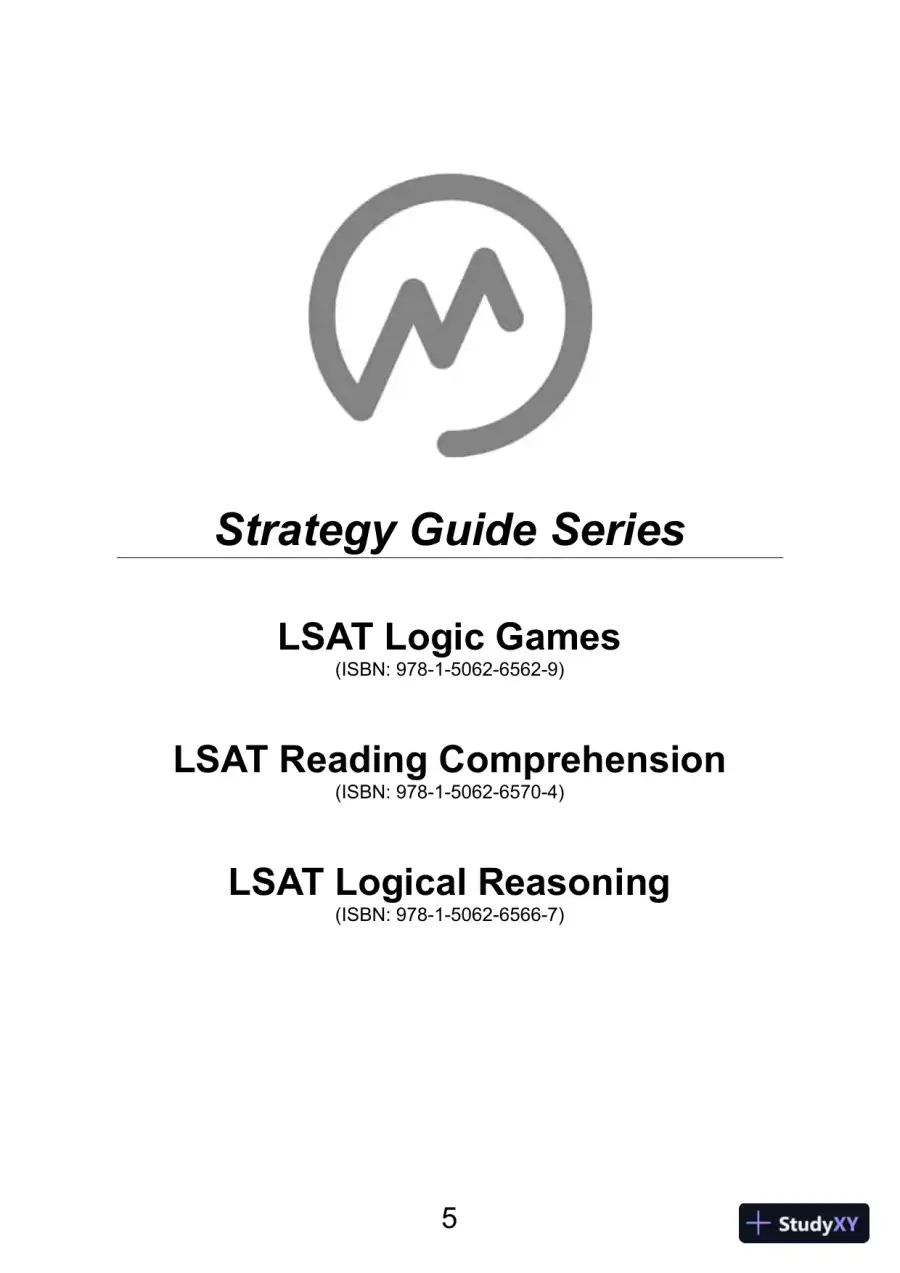 LSAT Logic Games (Manhattan Prep LSAT Strategy Guides) (2020), page 7