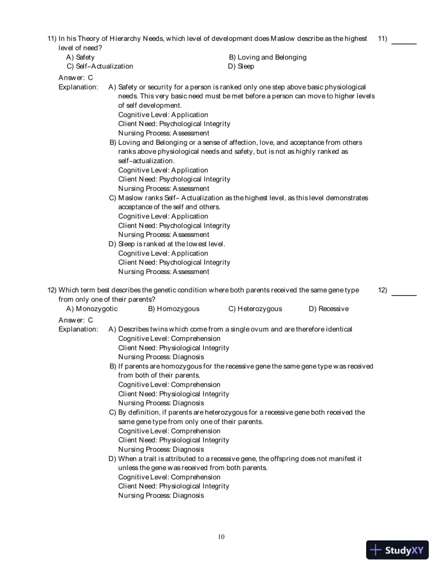 Health Promotion Strategies Through The Life Span , 8th Edition Test Bank, page 11