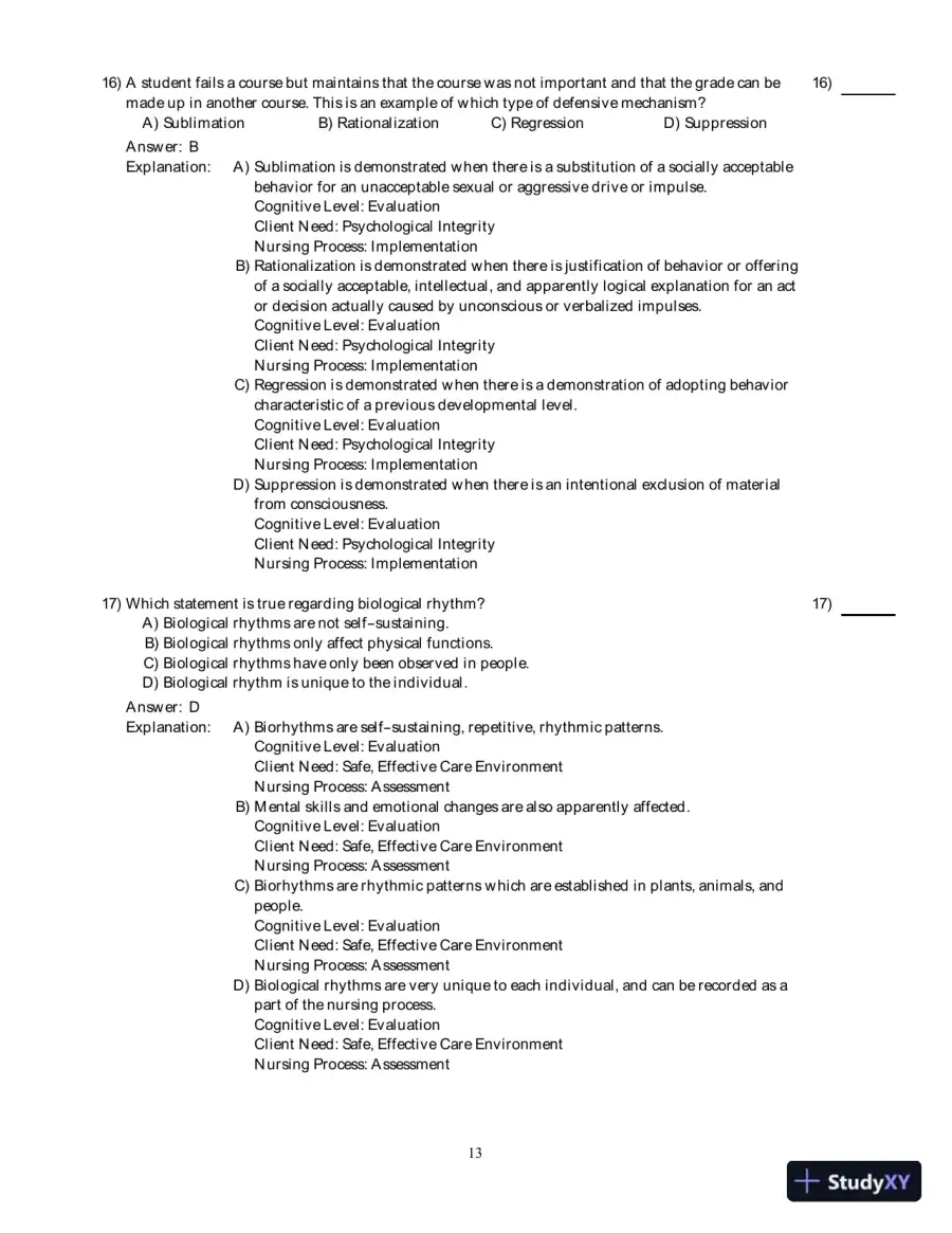 Health Promotion Strategies Through The Life Span , 8th Edition Test Bank, page 14