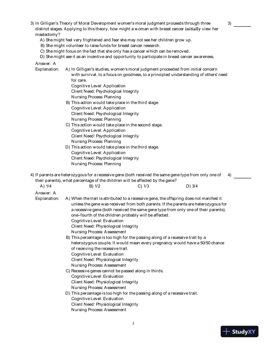 Health Promotion Strategies Through The Life Span , 8th Edition Test Bank, page 4