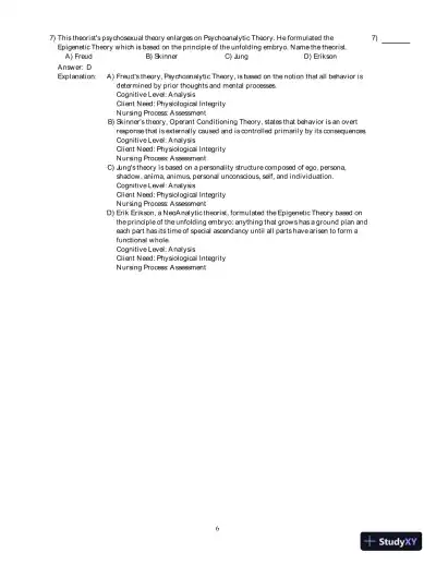 Health Promotion Strategies Through The Life Span , 8th Edition Test Bank - Page 7 preview image