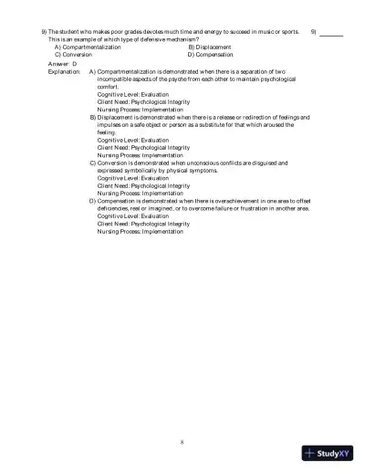 Health Promotion Strategies Through The Life Span , 8th Edition Test Bank - Page 9 preview image