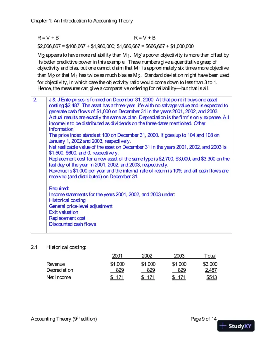 Solution Manual for Accounting Theory: Conceptual Issues in a Political and Economic Environment, 9th Edition, page 10