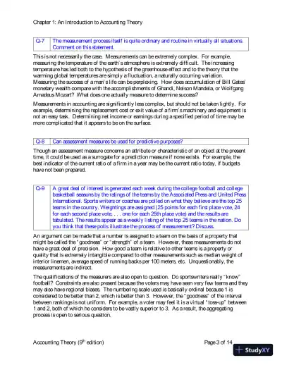 Solution Manual for Accounting Theory: Conceptual Issues in a Political and Economic Environment, 9th Edition - Page 4 preview image