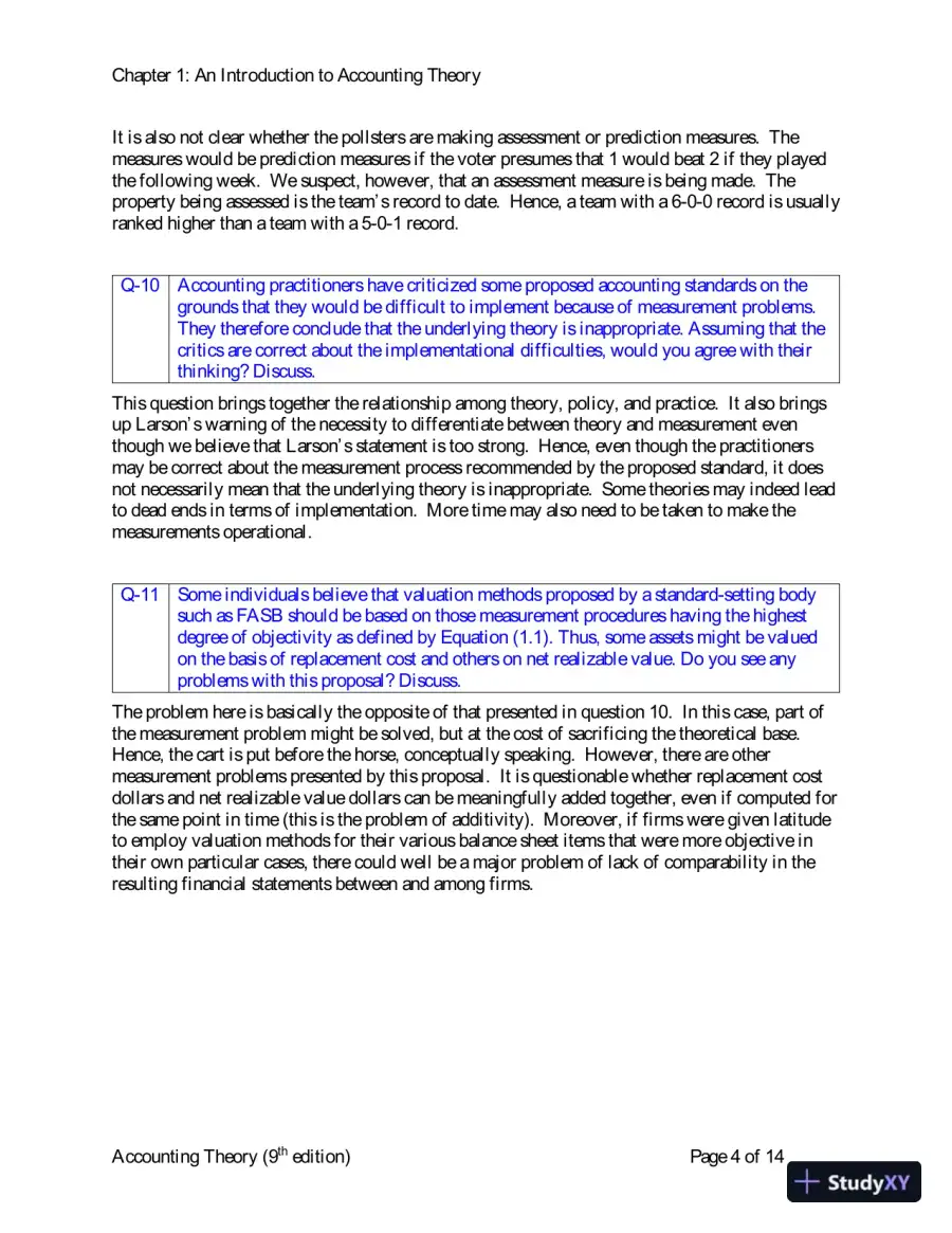 Solution Manual for Accounting Theory: Conceptual Issues in a Political and Economic Environment, 9th Edition, page 5