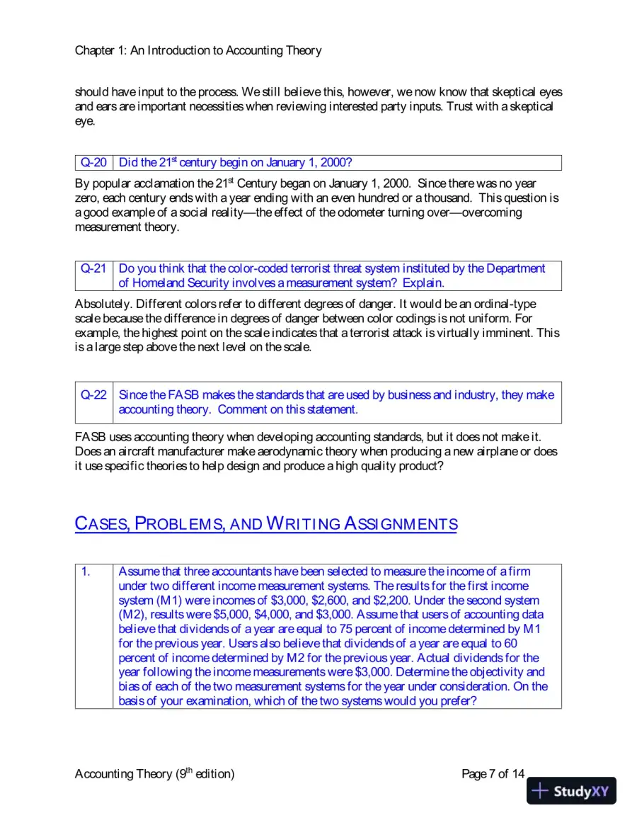 Solution Manual for Accounting Theory: Conceptual Issues in a Political and Economic Environment, 9th Edition, page 8