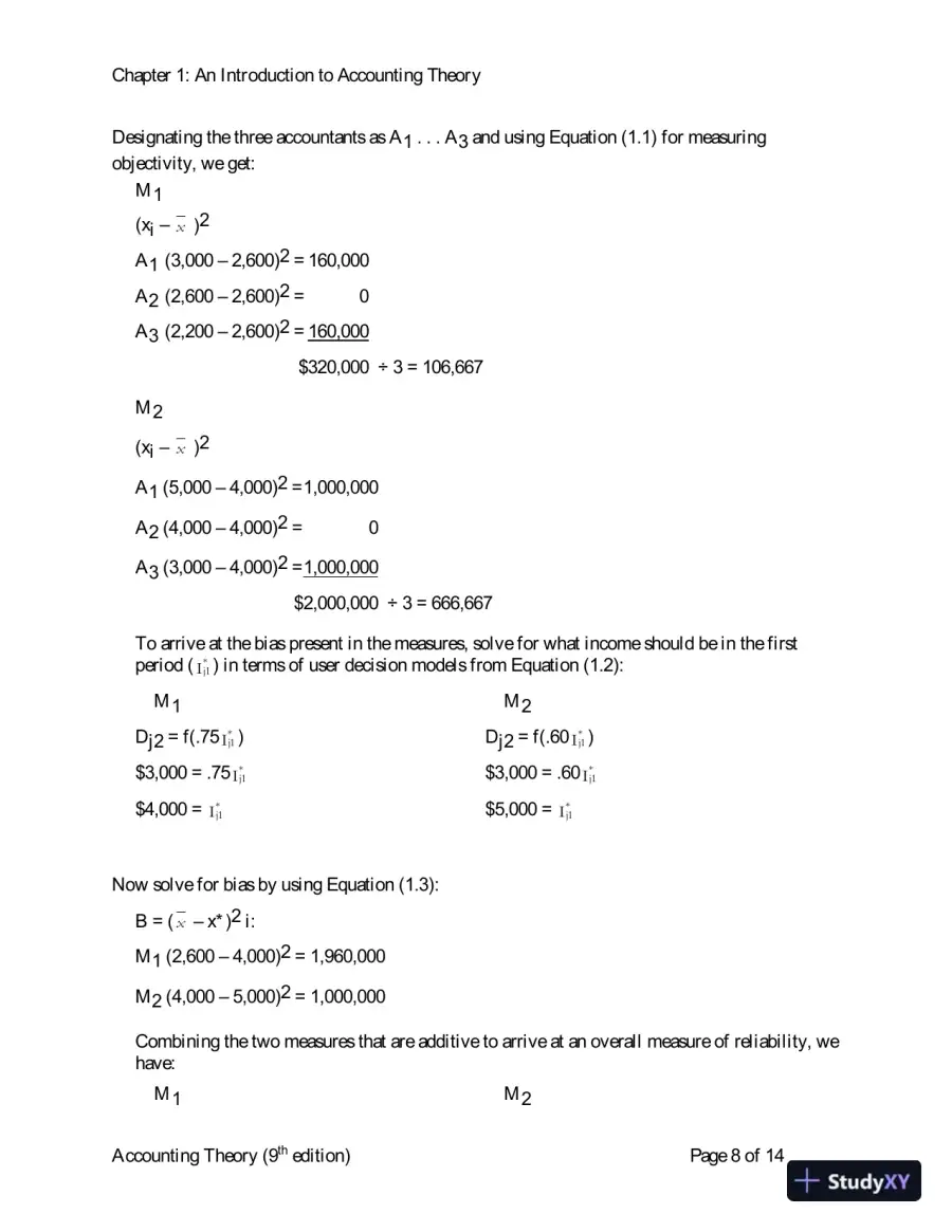 Solution Manual for Accounting Theory: Conceptual Issues in a Political and Economic Environment, 9th Edition, page 9