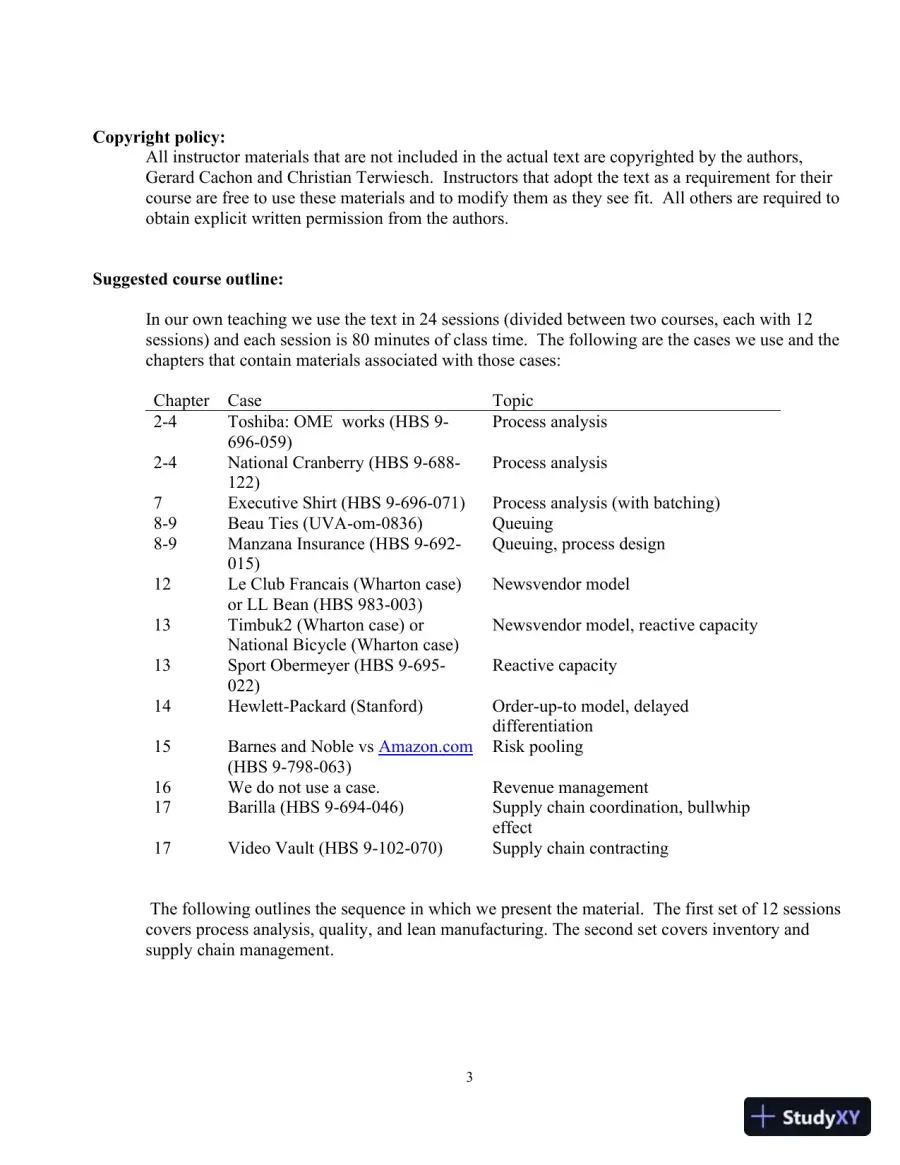 Matching Supply with Demand: An Introduction to Operations Management 3rd Edition Class Notes, page 4