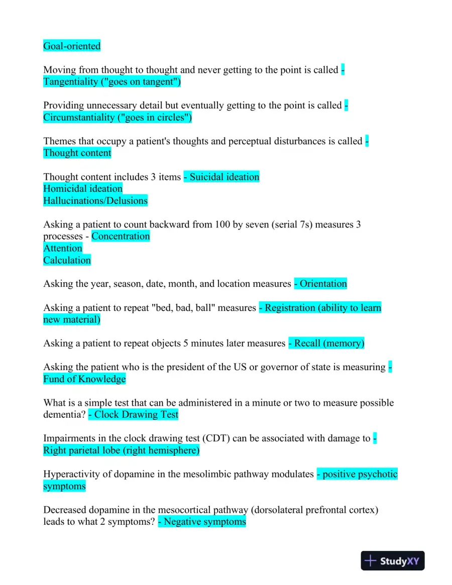 2023 LMR Mental Health PMHNP Certification Review Exam With Answers (520 Solved Questions), page 8