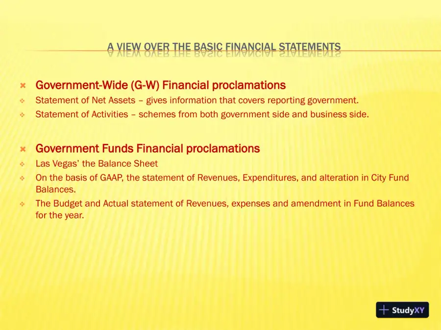 Wide-Ranging Annual Financial Report Presentation, page 4