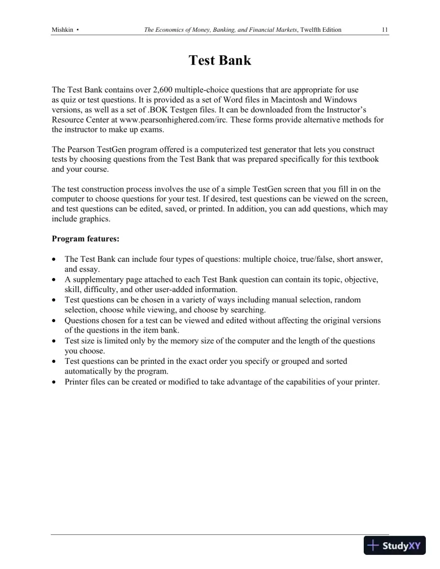 Solution Manual for The Economics of Money, Banking and Financial Markets, 12th Edition, page 10