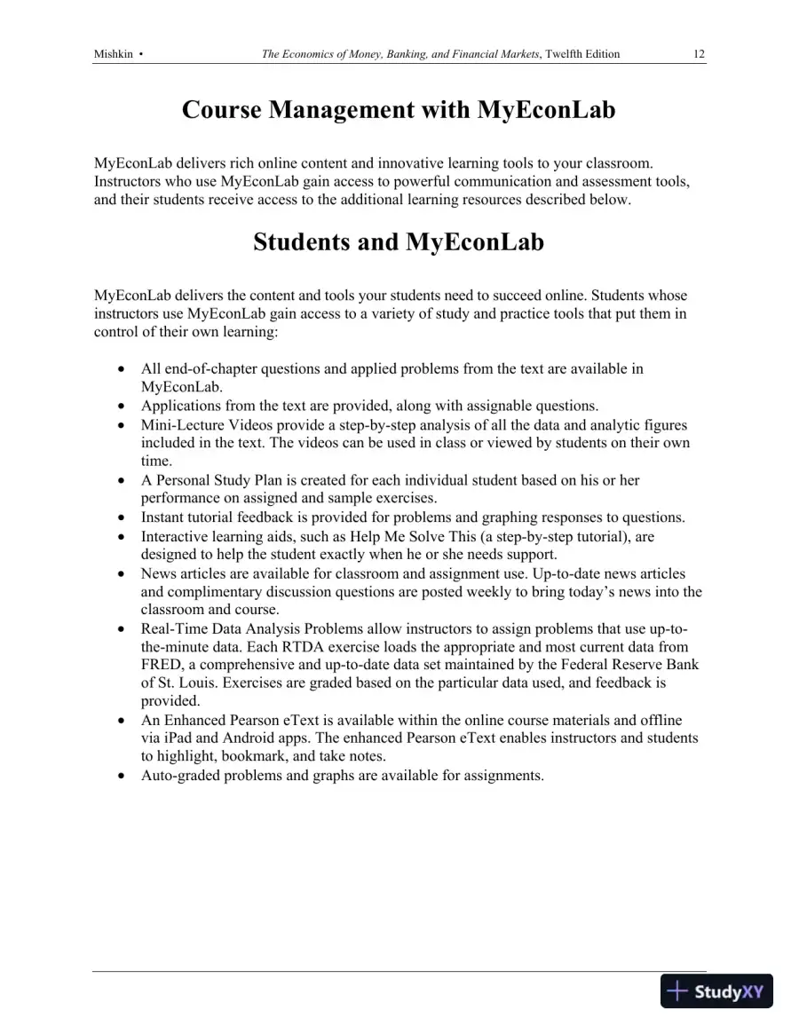 Solution Manual for The Economics of Money, Banking and Financial Markets, 12th Edition, page 11