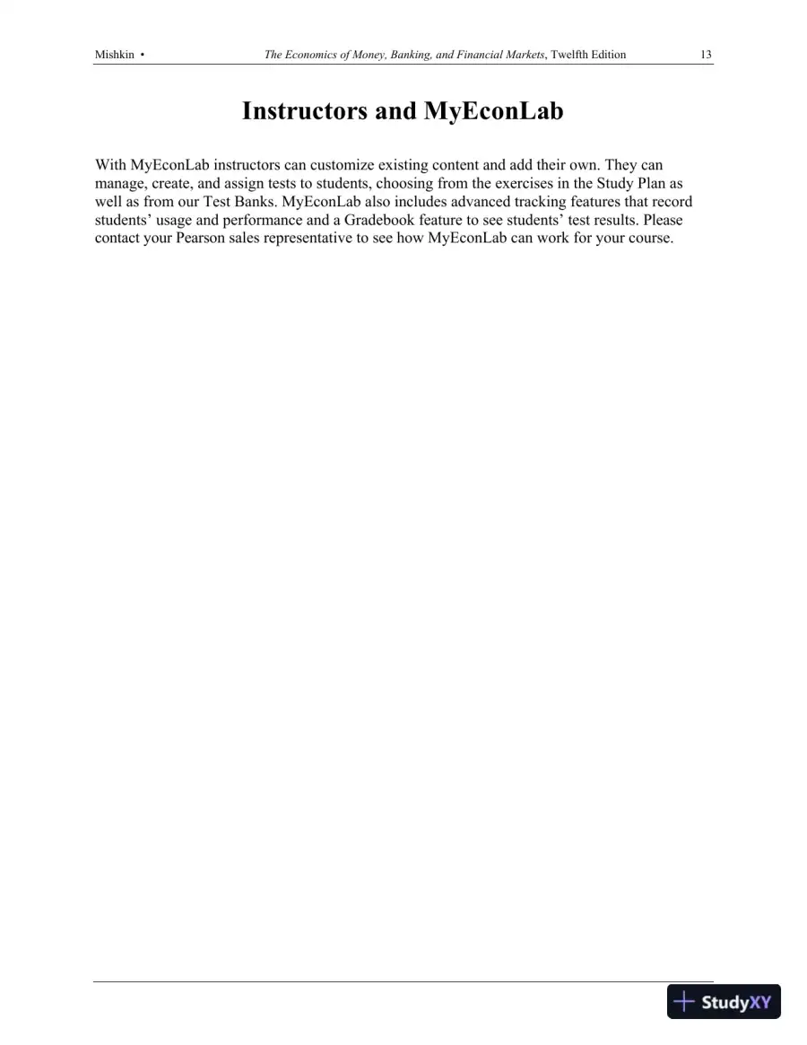 Solution Manual for The Economics of Money, Banking and Financial Markets, 12th Edition, page 12