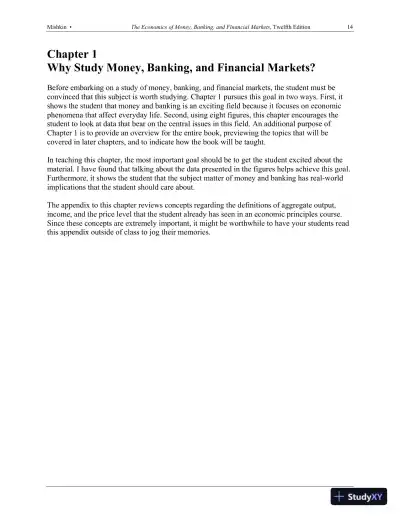 Solution Manual for The Economics of Money, Banking and Financial Markets, 12th Edition - Page 14 preview image