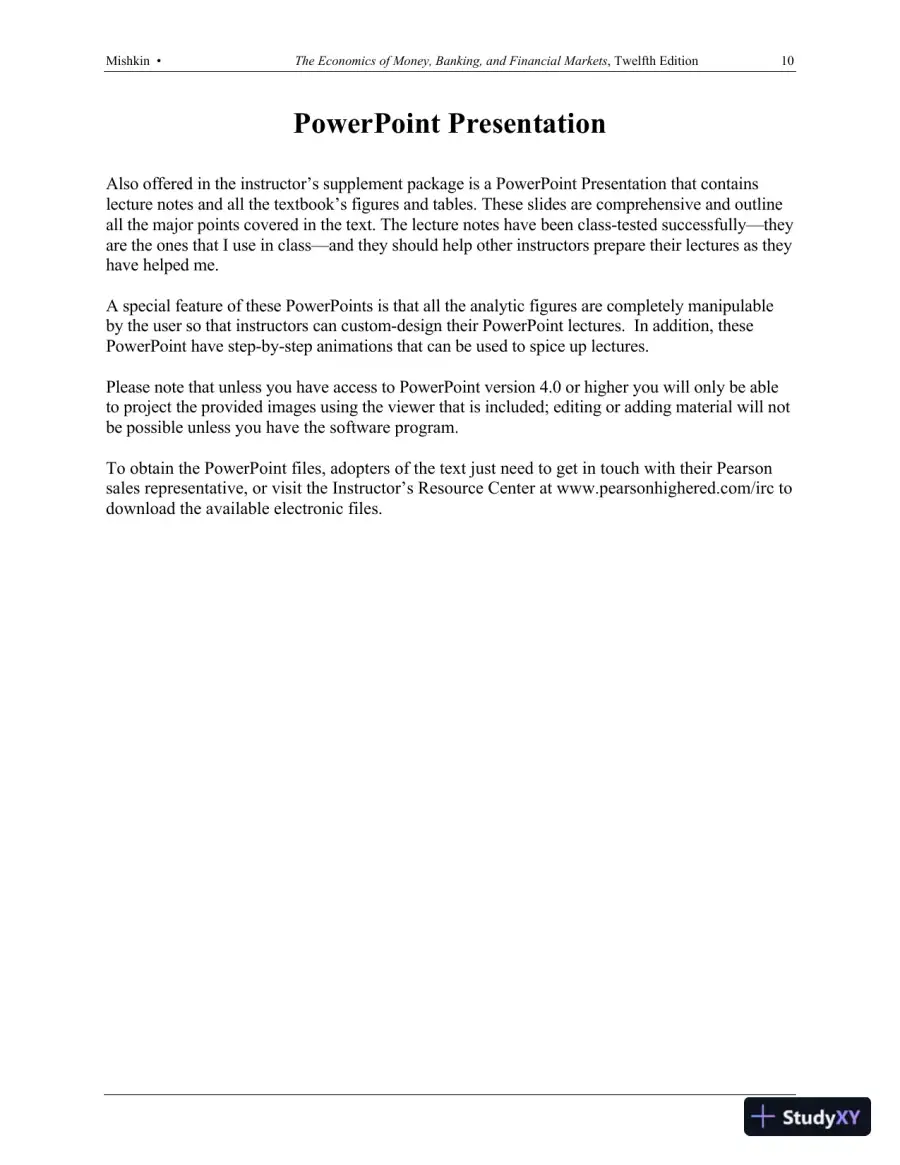 Solution Manual for The Economics of Money, Banking and Financial Markets, 12th Edition, page 9