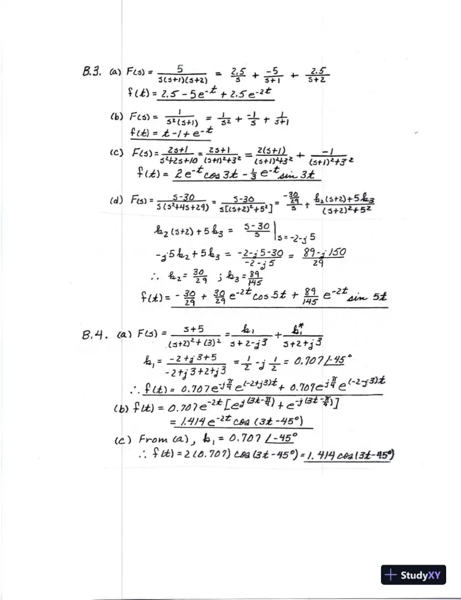 Solution Manual For Feedback Control Systems, 5th Edition, page 14