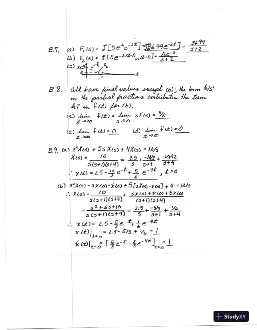 Solution Manual For Feedback Control Systems, 5th Edition, page 16