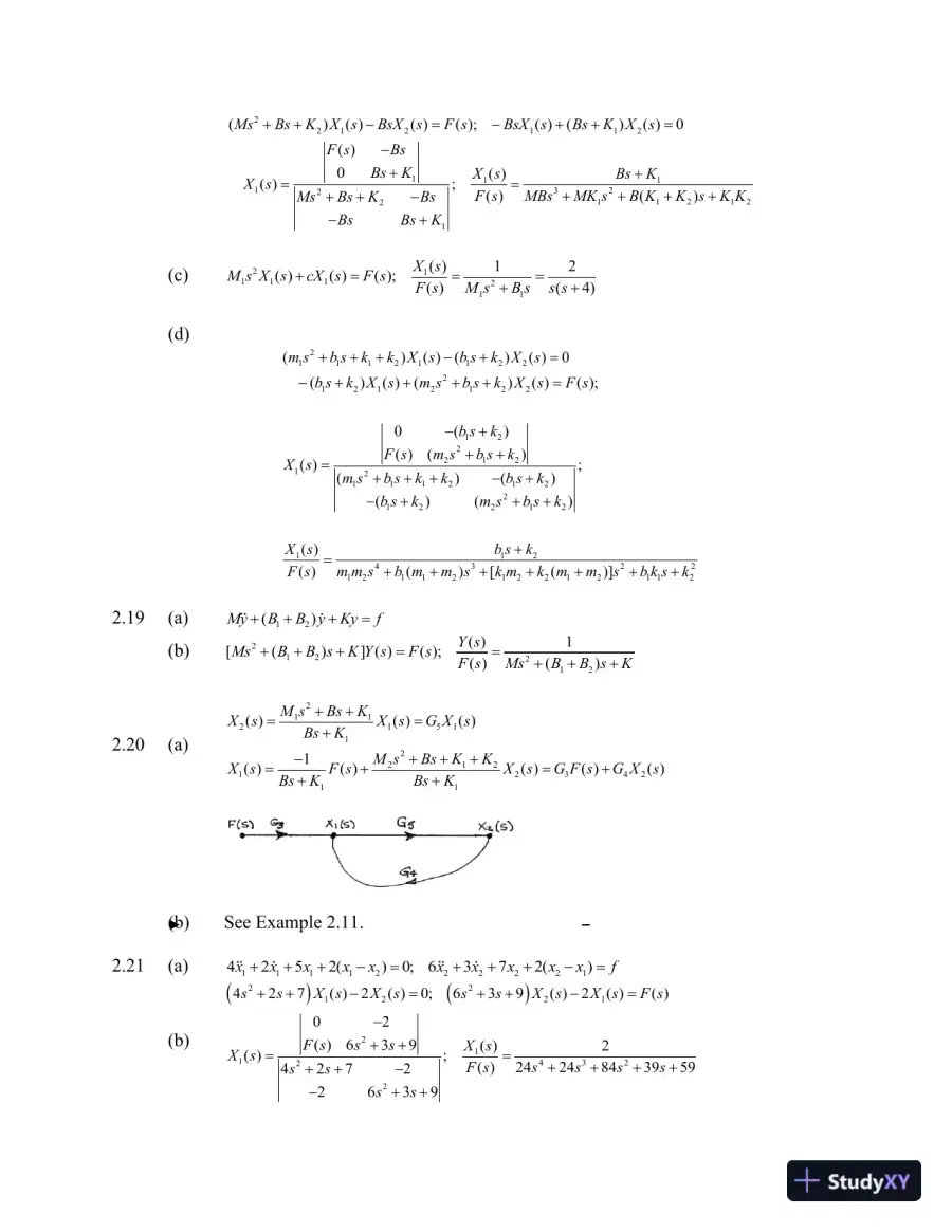 Solution Manual For Feedback Control Systems, 5th Edition, page 8