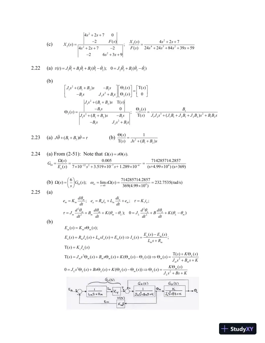 Solution Manual For Feedback Control Systems, 5th Edition, page 9