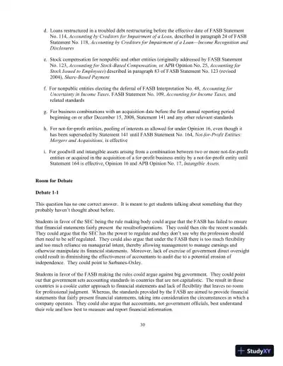 Financial Accounting Theory And Analysis: Text And Cases, 10th Edition Solution Manual - Page 30 preview image