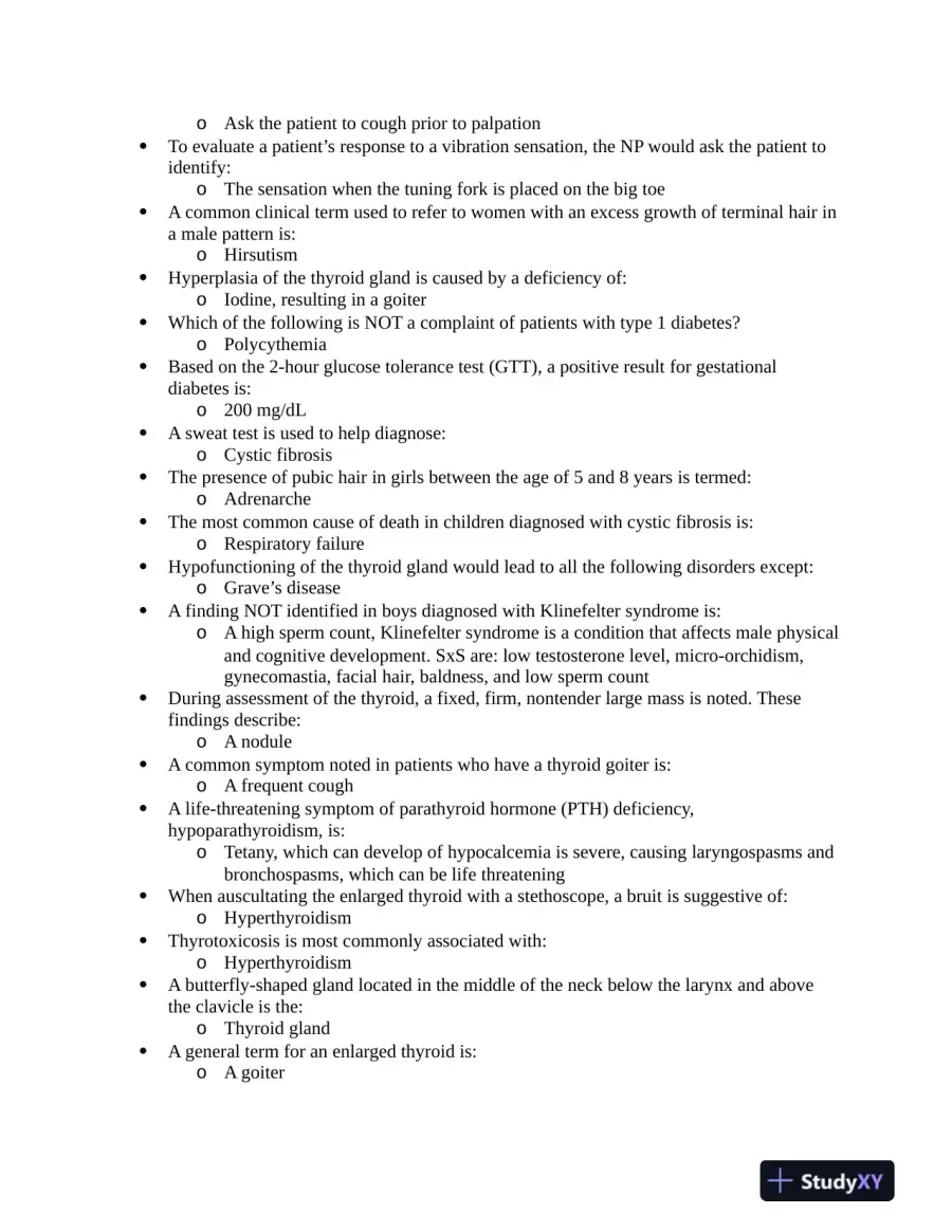 NUR634 Anatomy and Physiology 3P Practice Question With Answers (619 Solved Questions), page 11