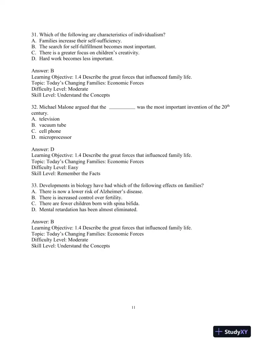 Test Bank for Revel for Marriages, Families, and Intimate Relationships, 5th Edition, page 14