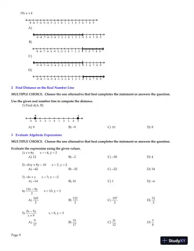 Test Bank for College Algebra , 11th edition - Page 10 preview image