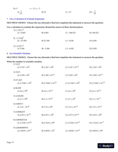Test Bank for College Algebra , 11th edition - Page 16 preview image