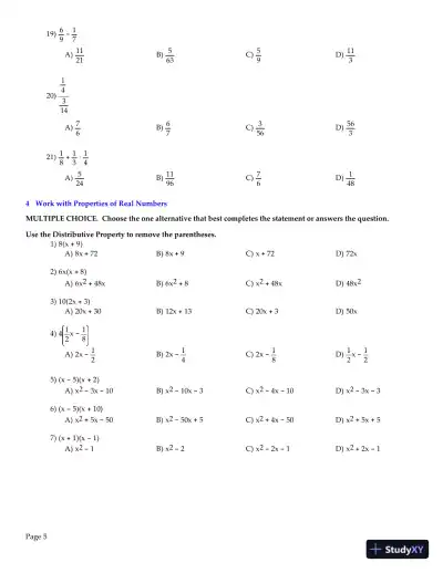 Test Bank for College Algebra , 11th edition - Page 6 preview image