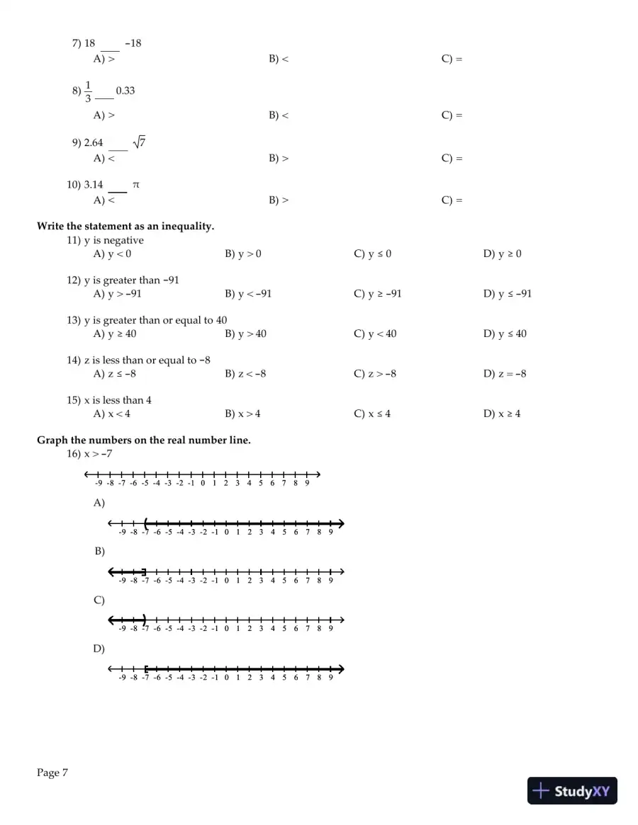 Test Bank for College Algebra , 11th edition, page 8