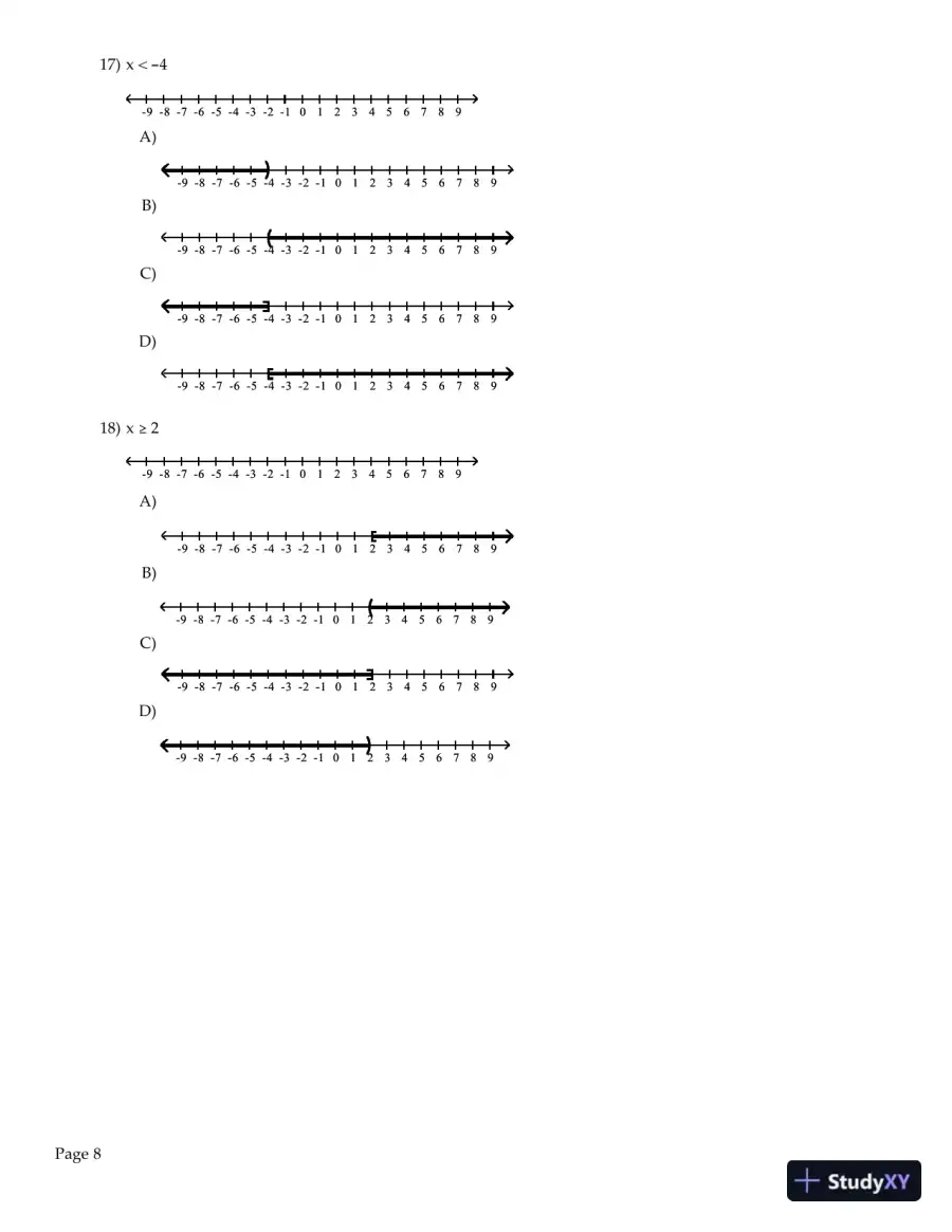 Test Bank for College Algebra , 11th edition, page 9