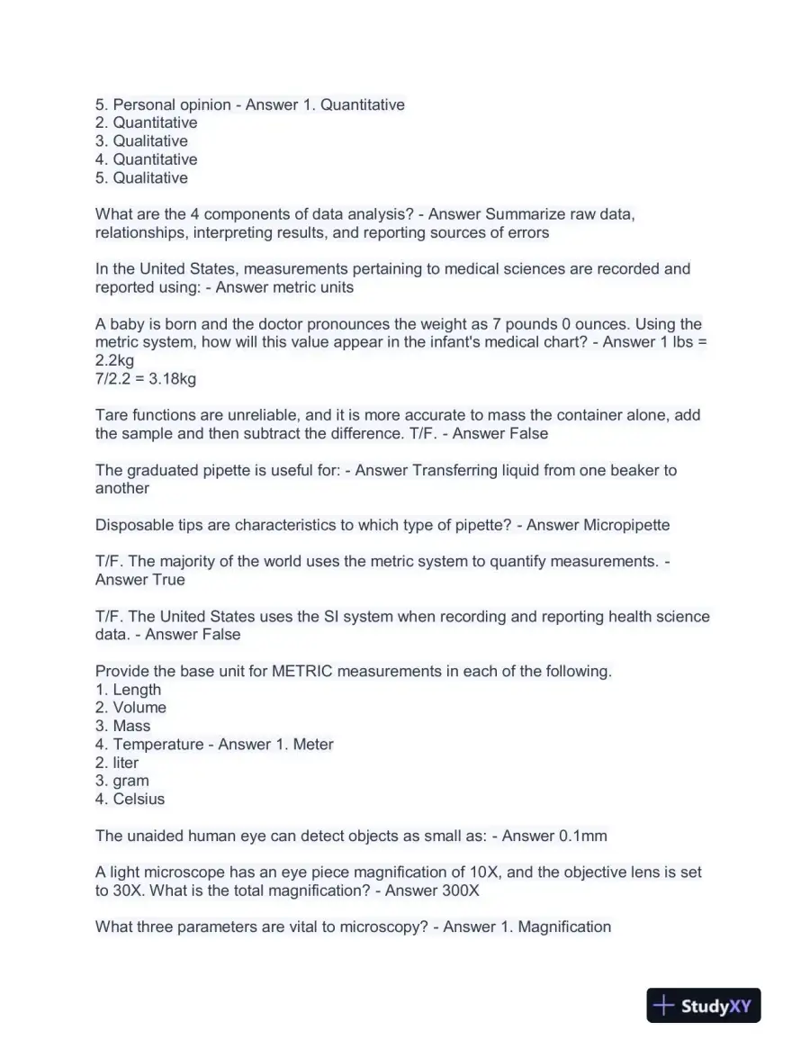 BIOD Nursing Research Final Exam With Answers (292 Solved Questions), page 3