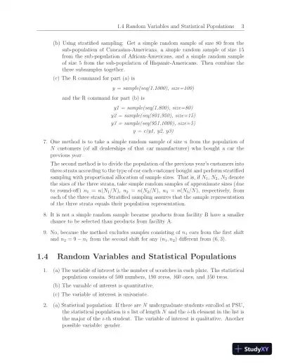 Solution Manual for Probability and Statistics with R for Engineers and Scientists, 1st Edition - Page 7 preview image
