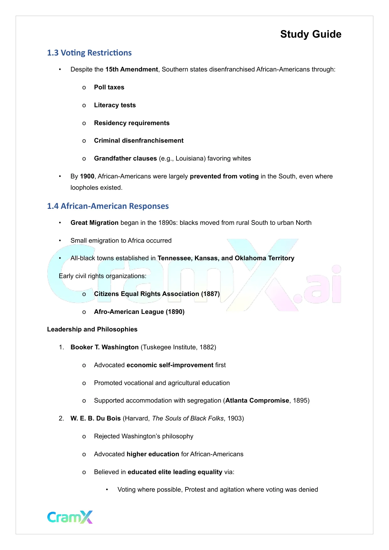 U.S. History II - American Society and Culture, 1865–1900 - Page 2 preview image