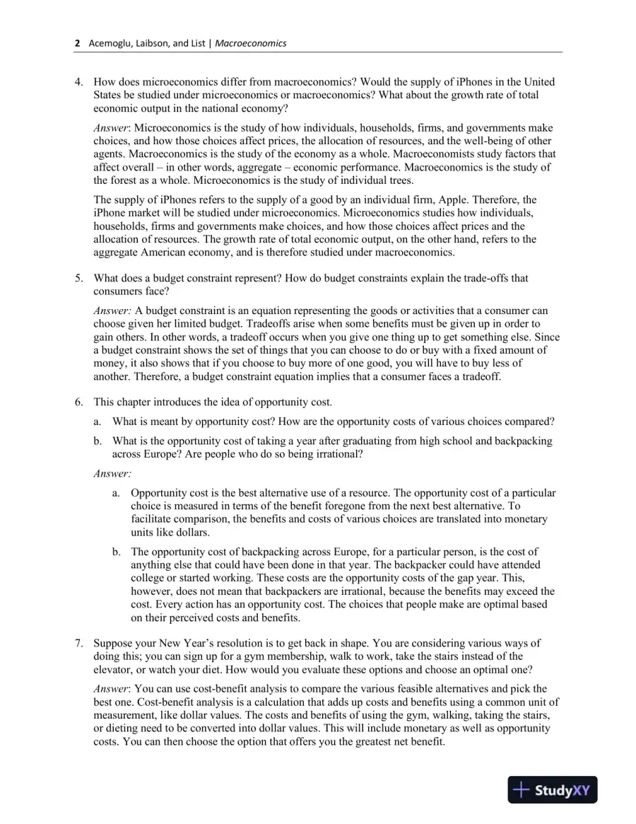Solution Manual for Economics, 1st Edition, page 5