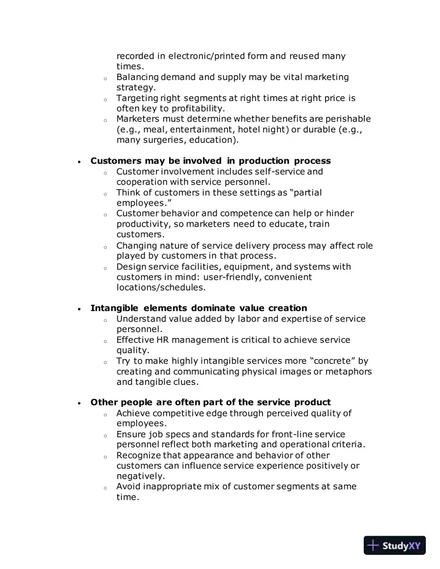 Solution Manual for Essentials of Services Marketing, 3rd Edition, page 10