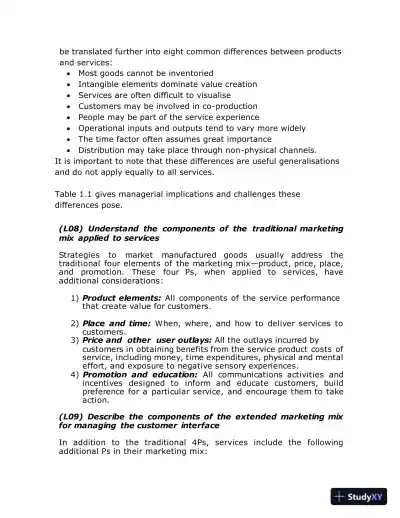 Solution Manual for Essentials of Services Marketing, 3rd Edition - Page 5 preview image