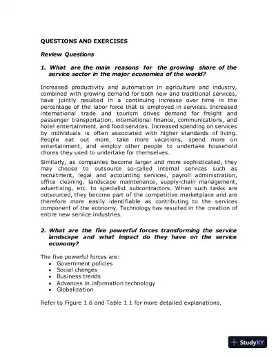 Solution Manual for Essentials of Services Marketing, 3rd Edition - Page 8 preview image