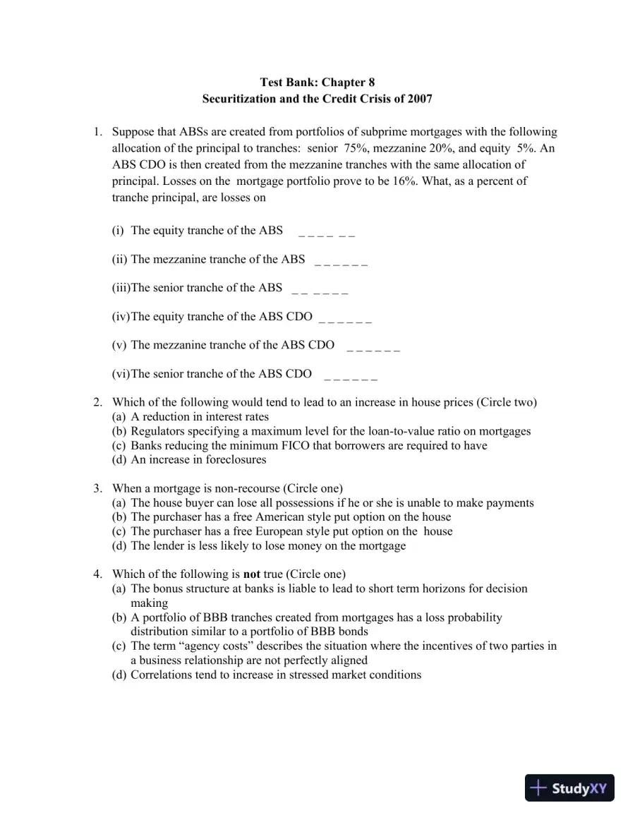 Test Bank For Options, Futures, And Other Derivatives, 8th Edition, page 13